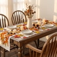 thumbnail image 5 of Smile Maple Leaves Fall Placemats Set of 4, 12x18 Inch Thanksgiving Seasonal Table Mats for Party Kitchen Dining Decoration, 5 of 5