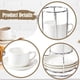 thumbnail image 5 of 4 tazas de café de cerámica con platillo, taza de arte latte, regalo, gadget único y novedoso Blanco, 5 of 9