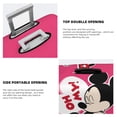 thumbnail image 5 of Mickey Mouse And Minnie Mouse Travel Suitcase Protective Cover Trunk Case Washable Elastic Luggage Cover Fits 18"-21" Suitcase Protector Baggage With Concealed Zipper Gifts For Women Girls, 5 of 5