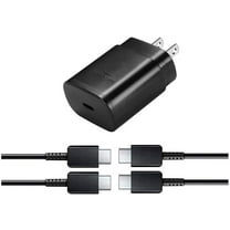 Super Fast Charger [3ft   6ft Cable Included] for Lenovo Tab M9 PD 25W Type C Wall Charger and 2x USB C to USB C Fast Charging Cables - Black