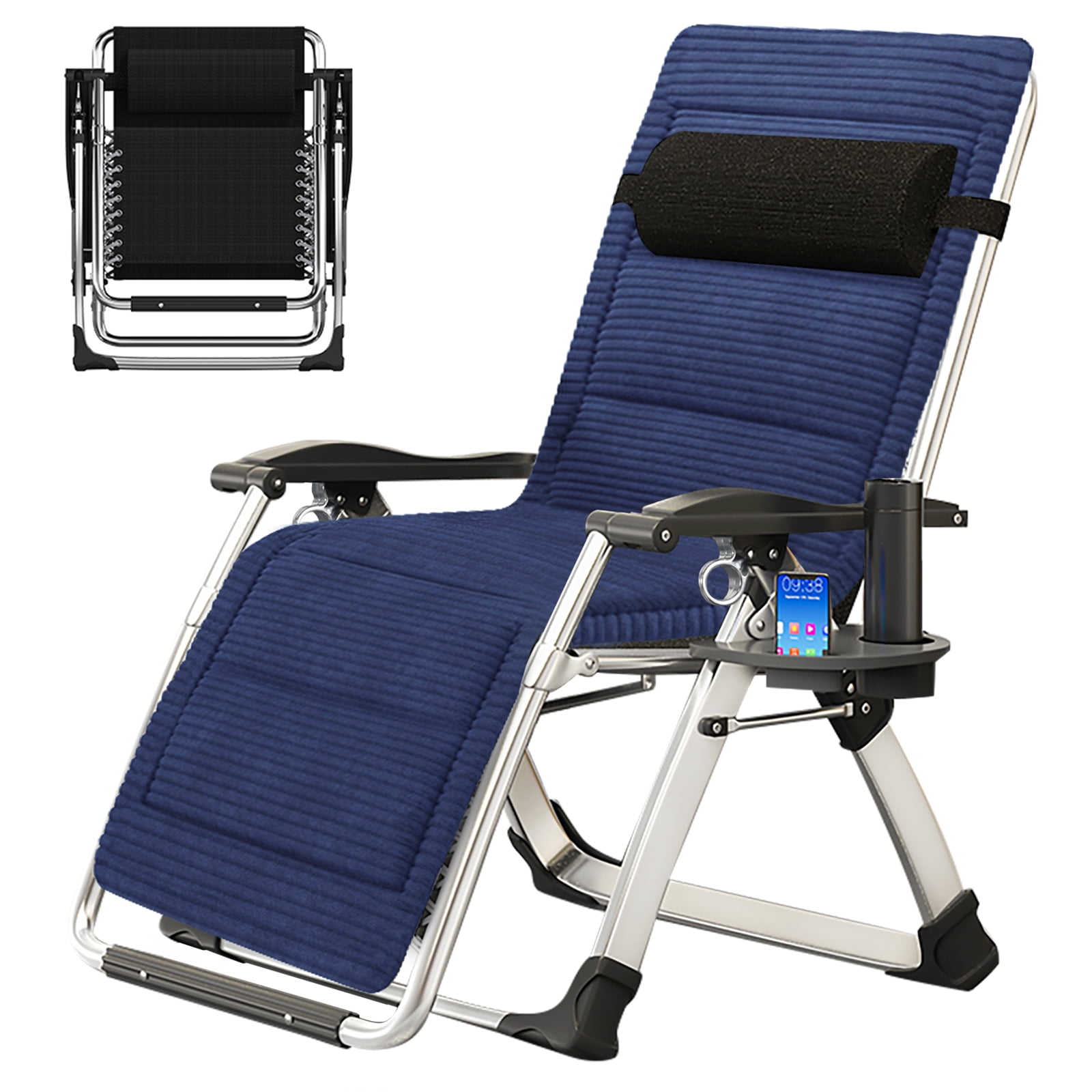 SET OF 2 Brown Garden Sun Lounger Relaxer Recliner Garden Chairs Weatherproof Textoline Folding And Multi Position With A Headrest