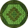 thumbnail image 1 of Ahgly Company Indoor Round Persian Green Traditional Area Rugs, 3' Round, 1 of 1