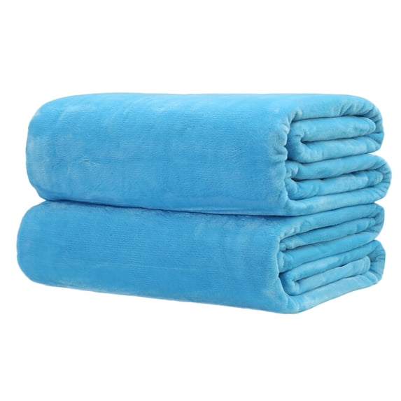 Nituyy Small Super Warm Solid Warm Micro Plush Fleece Blanket Throw Rug Sofa Bedding
