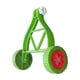 thumbnail image 2 of Riwesomey Ruedas de soporte confiables para cortadoras de malezas que garantizan durabilidad y longevidad Cortadora de pastos inalámbrica Herramientas eléctricas verde, 2 of 6