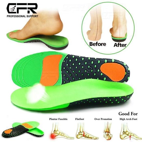 Orthopedic insoles for work shoes, insoles for heel spurs, foot support, pain