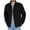 Black, variant on Men's Lightweight Shirt Jacket Button-Down Work Shirts Casual Long Sleeve Fleece Trucker Jacket with Flap Pocket,S-3Xl Black