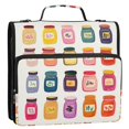 thumbnail image 5 of FORMRS Zipper Binder with Shoulder Strap 2-inch Ring 500 Sheet Capacity File Bag, Orange Jar, 5 of 5