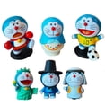 thumbnail image 4 of 6 figuras de gato azul lindas de PVC, dibujos animados de anime japonés populares, muñecas coleccionables para niños y adultos, 4 of 12
