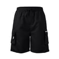 thumbnail image 6 of Cargo Shorts for Men Elastic Waist Drawstring Lightweight Hiking Shorts Breathable Stretch Casual Shorts, 3XL, 6 of 8