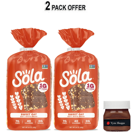 Sola Sweet Oat Sliced Bread, Soft White Bread, Non-GMO, 14 oz