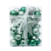 Christmas Shatterproof Ornaments Sets,Bauble Hanging Ball Ornaments,Party Xmas Tree Decorations Hanging Ball Ornament Decor,Hanging Home Party Ornament Christmas,Mint Green,30 Pcs,1.18",3cm