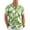 Green leaf, variant on HAOMEILI Men's Hawaiian Shirt Short Sleeve Floral Button Down Shirts Tropical Holiday Beach Shirts