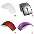 thumbnail image 2 of Wireless Arc Mouse USB 2.4G Computer Folding Mouse Foldable Mini Travel Mouse Easy to Carry for Laptop Notebook Desktop Computer（Blue）, 2 of 2