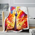 thumbnail image 1 of Throw,Colorful At Cesar White Tower 3D Printed Blanket,Lightweight Cozy Warm, 1 of 4
