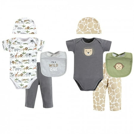 

Hudson Baby Infant Boy Layette Boxed Giftset Boy Safari 0-6 Months