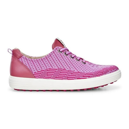 Ecco Women's Casual Hybrid Knit Golf Shoes (Pink)