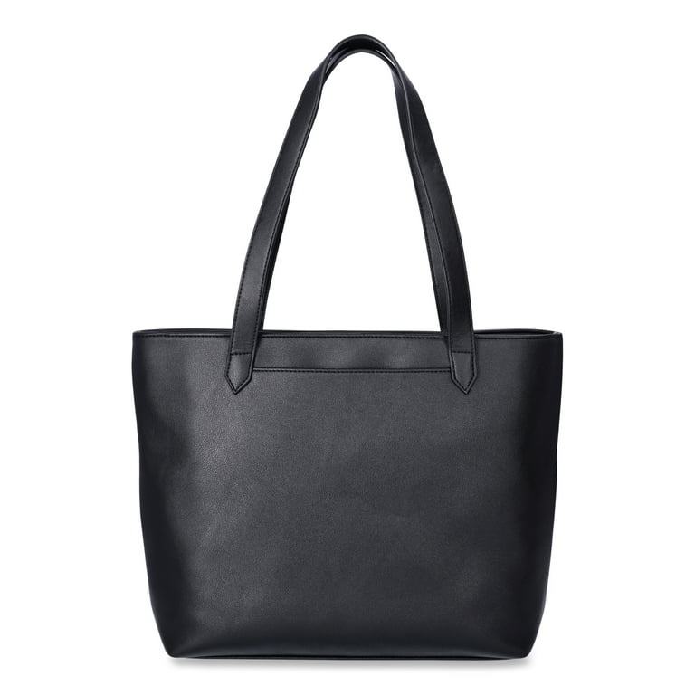 Time and Tru Women's Vale Tote Handbag, Black - Walmart.com Time and Tru Women's Vale Tote Handbag, Black - Walmart.com