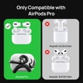 thumbnail image 2 of Funda para AirPods Pro Halomyyth en forma de serpiente color blanco hueso, 2 of 8
