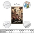 thumbnail image 2 of London Retro Travel Poster Vintage City Tourism Wall Art Featuring Big Ben Print Poster, 2 of 8