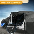 thumbnail image 4 of Cubierta impermeable Unique Bargains para coche, 210D Oxford, negra y azul, con cremallera, protección contra lluvia y sol para Toyota Tacoma., 4 of 5
