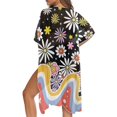 thumbnail image 5 of HELLHERO High Quality Fabrics Bathing Suit Cover Up for Hawaii Vacation Quick Dry Casual Daisy Wave, 5 of 6