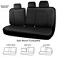 thumbnail image 4 of Funda para asiento de vehículo CAR PASS de cuero sintético impermeable, negra, 4 of 7