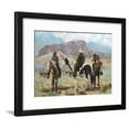 thumbnail image 1 of Three Cowboys, Animals Figurative World Culture Framed Art Print Wall Art by Carolyne Hawley, 1 of 6