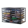 Rubbermaid 12-Compartment Organizer with Mesh Drawers, Black
