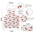 thumbnail image 7 of Red Christmas Truck Apron-Garden Aprons for Women with Pockets-Cotton Linen Waterproof Kitchen Cooking Gardening Aprons Adjustable for Kitchen,Cooking,BBQ and Salon 32"x27", 7 of 7