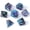 #Black Blue & Purple, variant on Prismatic Realm Resin Dice Set for DND – 7pc Polyhedral Set with Glitter & Foil – Stunning and Cool RPG Dice for Dungeons & Dragons, and other TTRPGs – Unique Natural Distribution