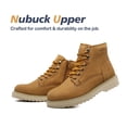 thumbnail image 7 of SAFETY LOONG Soft Toe Work Boots, 6 Inch Nubuck Leather Boots with Side Zipper Workboots Brown 11, 7 of 7