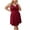 Red formal dresses for women 08, variant on Usmixi Sundresses for Women Sleeveless V-Neck Solid Knee-Length Dresses Empire Waist Casual Pocket Swing Plus Size Tank Midi Summer Dress Green xxxl Clothes