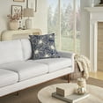 thumbnail image 3 of Nourison Life Styles Embroidered Flowers Navy 20" x 20" Throw Pillow Cover, 3 of 6