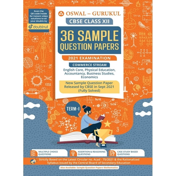 36 Sample Question Papers Commerce Stream: CBSE Class 12 for Term-I November 2021 Examination, (Paperback)