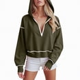 thumbnail image 2 of Godom Hoodies for Women Casual Long Sleeve Half Zip Pullover Lightweight Sweatshirts Tops Fall Fashion Outfits 2025, 2 of 6