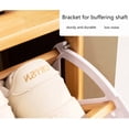 thumbnail image 5 of Shoe Cabinet with 3 Rattan Flip Drawers Bamboo Shoe Storage Organizer with Coat Hooks Freestanding Entryway Hallway Closet Living Room Furniture Natural Color, 5 of 9