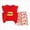 C337--Red, variant on 18-24 Months Baby Long Sleeve Pajama Sets, Toddler Boy Girl -Piece Sleepwear Flying Sleeve Top Shorts Set for 0 6 12 18 24 M 1t 2t 3t 4t 5t 6t Pajamas & Dailywear Set Red