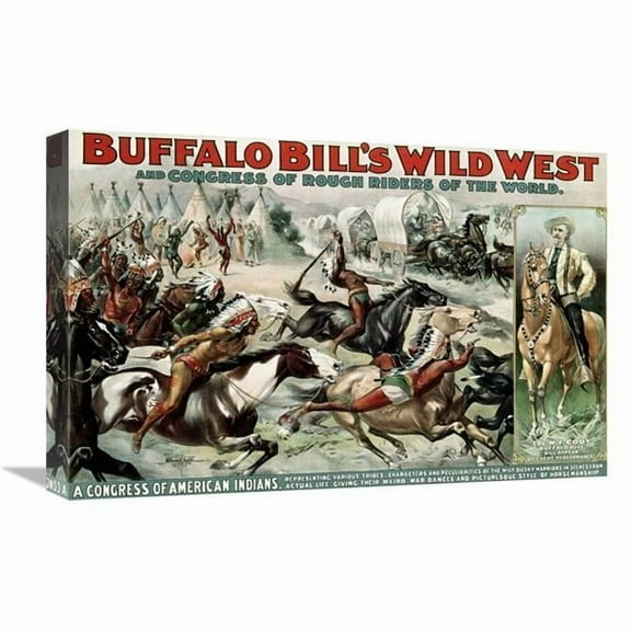 Global Gallery  Buffalo Bills Wild West - Poster Art Print