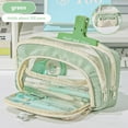 thumbnail image 5 of Lksixu Cute Pencil Case, 4 Compartments Large Capacity Pencil Pouch with Zipper, Multi-Functional Stationery Organizer Portable Travel Daily Storage Bag Office Supplies for Students Adult, 5 of 6
