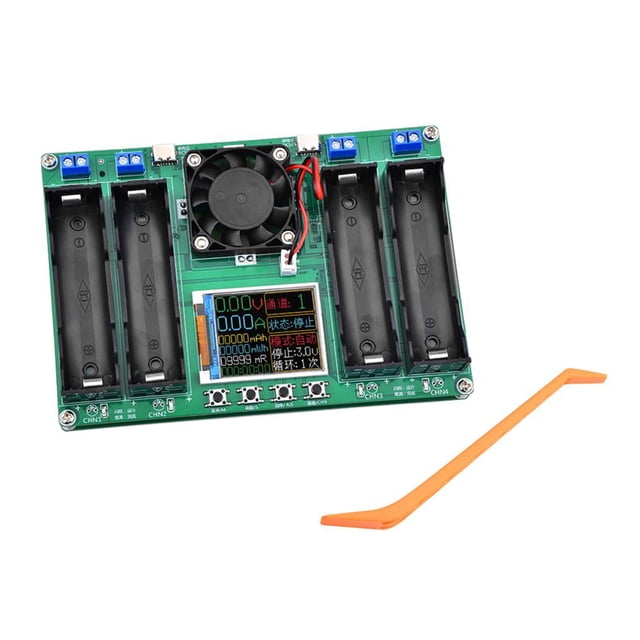 Pantalla LCD tipo C de 4 canales 18650 Probador de capacidad de batería Módulo de alimentación de batería Kuymtek Para estrenar