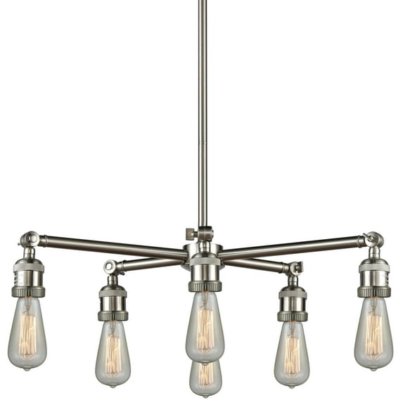Innovations Lighting 207Nh-6Cr Bare Bulb Bare Bulb 6 Light 26" Wide Chandelier