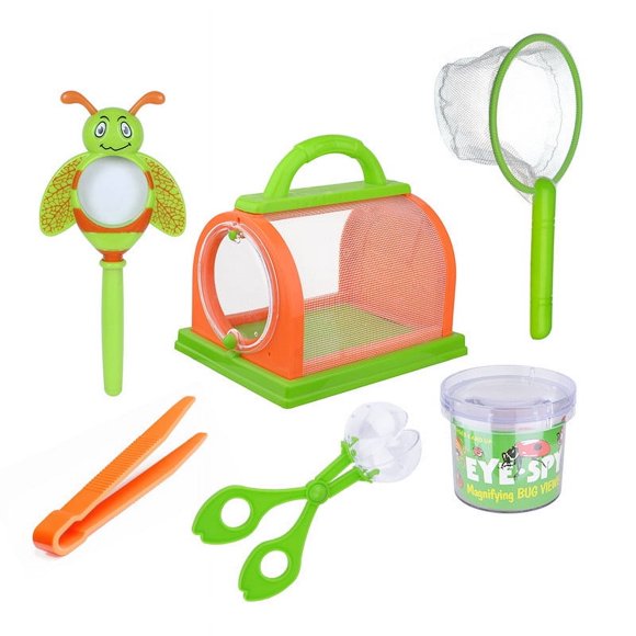 Jouets Cage à Insectes d'Aventure Extérieure pour Enfants, Loupe, Boîte d'Observation,