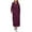 Wine-03, variant on STETMN Hoodies Long Dresses for Women Plus Size Drawstring Maxi Dress with Pocket Fall Winter Warm Dress