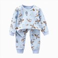 thumbnail image 5 of Paguaki Boys Pajamas Long Sleeve Set Boys Basic Print Pajama Set Snug Long Sleeve Sleepwear, 5 of 6
