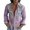Purple, variant on Mens Boho Hawaiian Hippie Patterned Shirt Retro Casual Button Down Top Vacation Holiday Resort Outfit Blouse