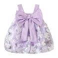 thumbnail image 1 of Felwors Robe Princesse Sans Manches à Nœud Imprimé Floral pour Filles Tout-Petits Robe de Danse Fête Vêtements, 1 of 9
