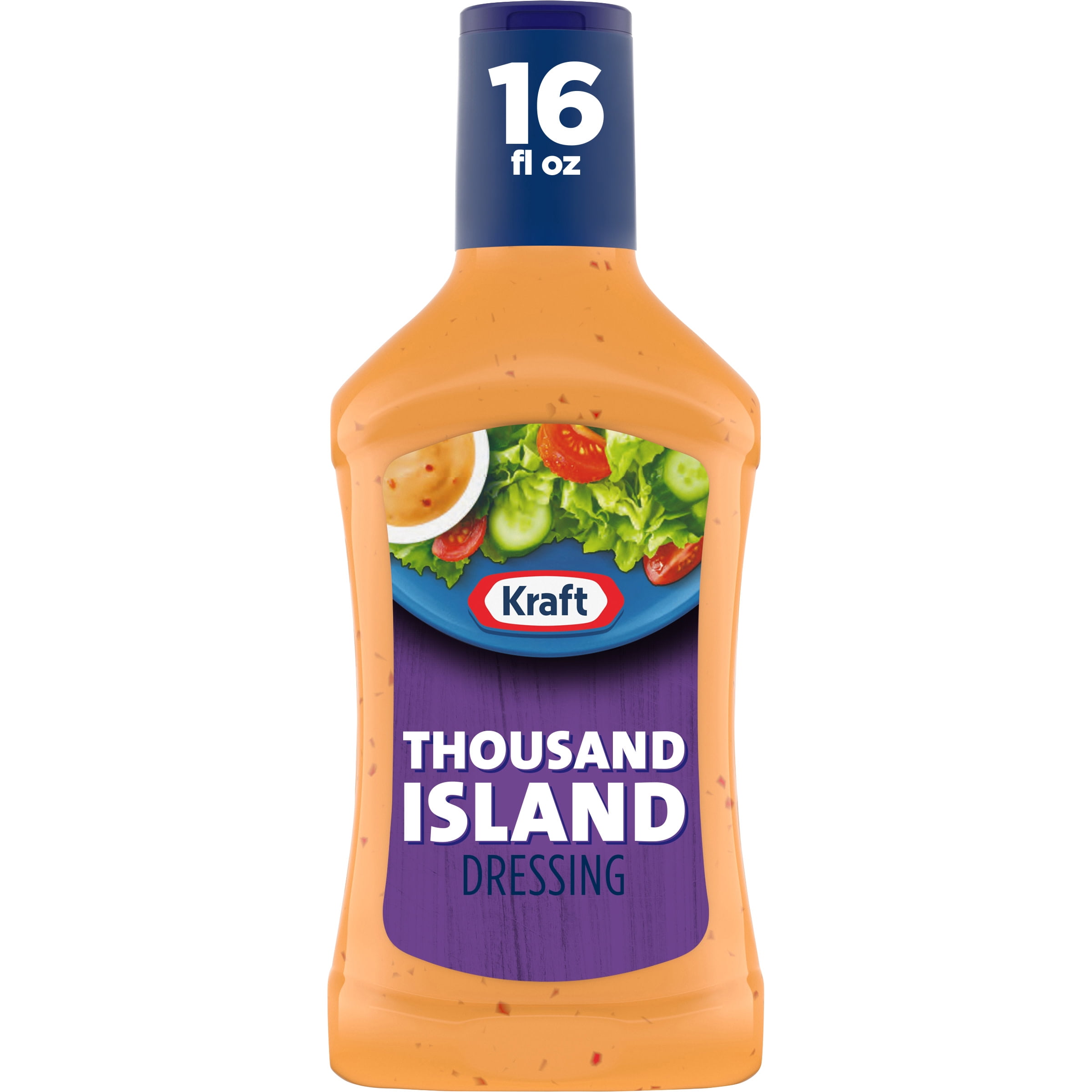Kraft Thousand Island Salad Dressing, 16 fl oz Bottle - Walmart.com