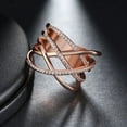 thumbnail image 3 of Infinity Ring for Women Crisscross Micro Pave Cz White Gold Plated Ginger Lyne Collection, 3 of 6