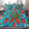 thumbnail image 1 of HAHDAXIA Floral Pattern Bedding Solid Comforter Set for All Seasons 3 Pieces(1 Comforter+2 Pillowcases) Soft Microfiber Bedding Set Full(79"x90"), 1 of 7