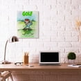 thumbnail image 6 of Fore Letter Word Funny Golf Cartoon Sports Design Oversized Stretched Canvas Wall Art by Gary Patterson, 6 of 6